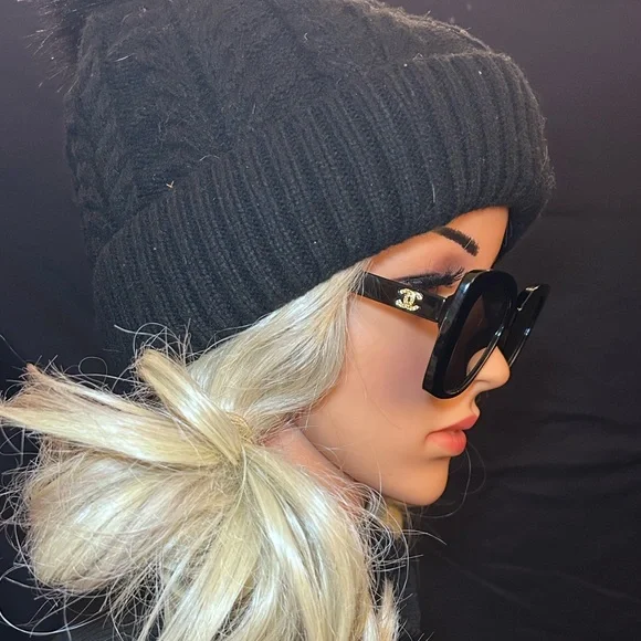 Chanel Square Sunglasses Black - Picture 6 of 12